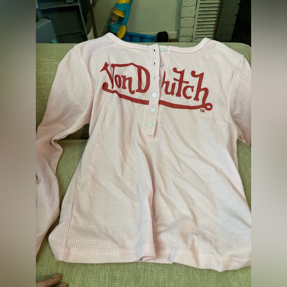 Pink von Dutch shorts and long sleeve shirt set - Picture 3 of 6